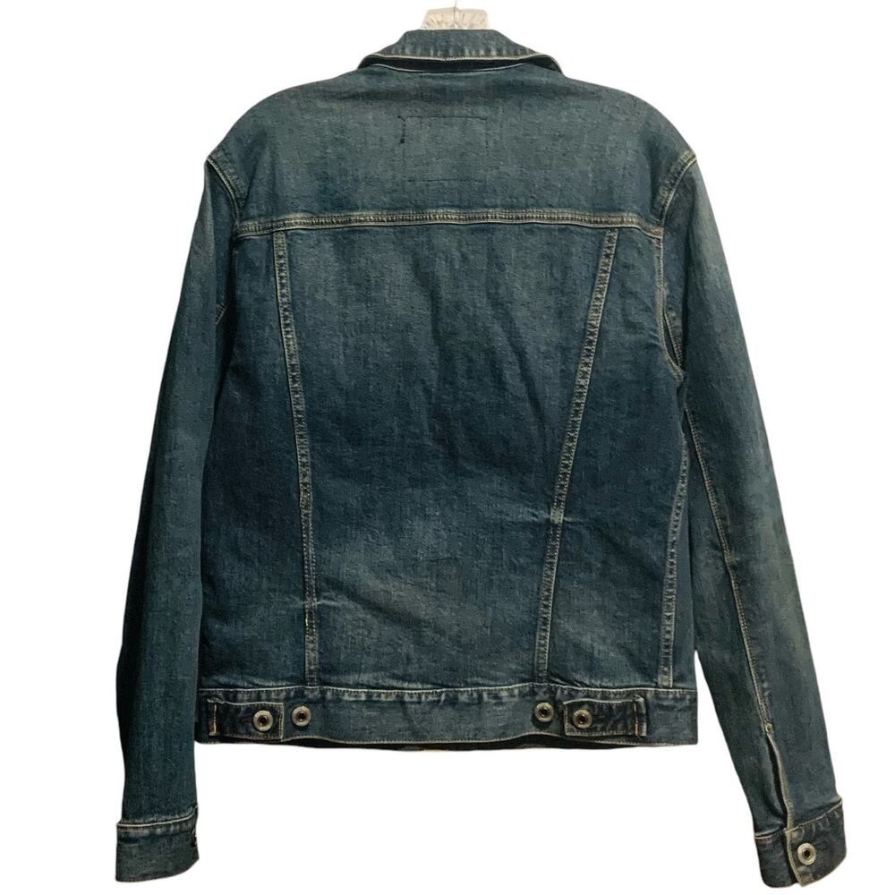EXPRESS Jean Jacket Size S Blue Boho CottageCore Classic Casual Western - Picture 7 of 7